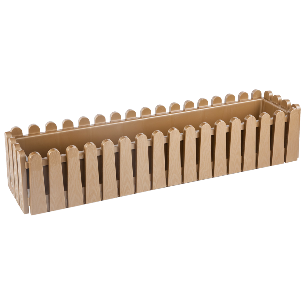 Горщик для квітів балконний Istanbul 14 л золотий, фото 1