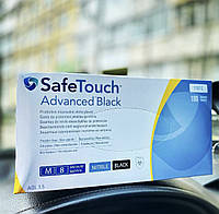 Нитриловые перчатки SafeTouch Advanced Black ТМ Medicom 50 пар р. S,M,L,XL (плотность 5,0 г.)