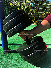 Гантелі набірні 2 по 23 кг з ABS покриттям Гантелі, гирі, штанги та диски бітумні, фото 4