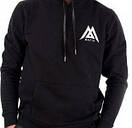 Спортивний чорний кежуал костюм з капюшоном black star mafia, фото 2