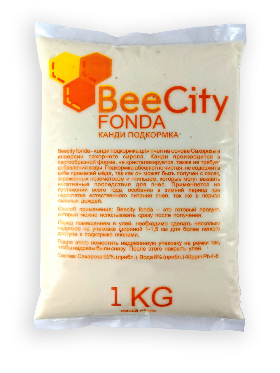 Канді підгодівля для бджіл BeeCity Fonda, 1 кг