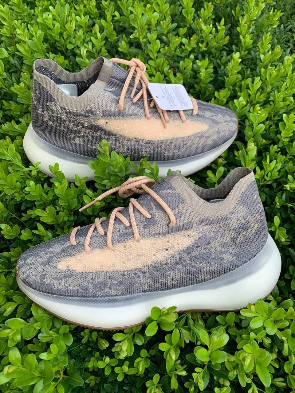 Кросівки чоловічі хаки Yeezy 380 (00643)