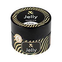 Гель-желе для наращивания ногтей F.O.X Jelly Clear, 15 мл