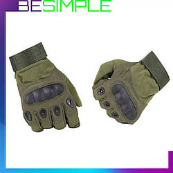 Тактичні рукавички Oakley Військові, Полнопалые рукавички Чорні Зелений XL