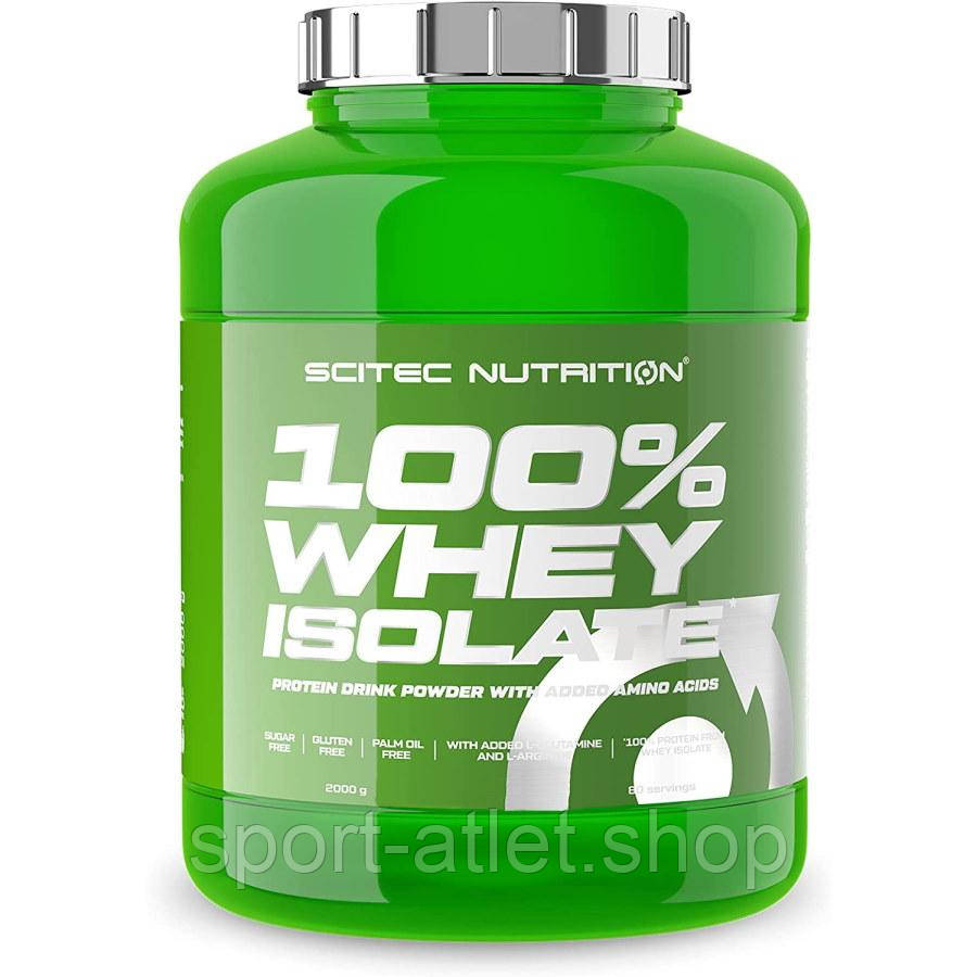 Протеїн Scitec Nutrition 100% Whey Isolate, 2 кг - Ваніль, фото 1