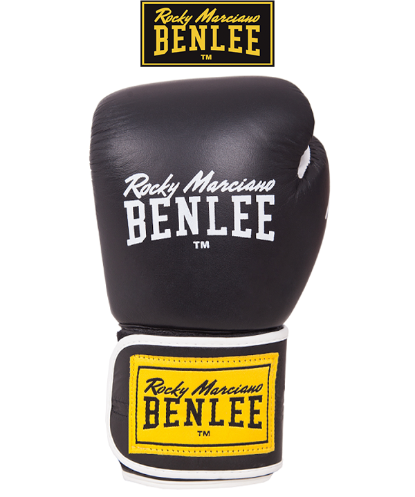 Боксерські рукавички Benlee TOUGH 16oz, шкіра, чорні