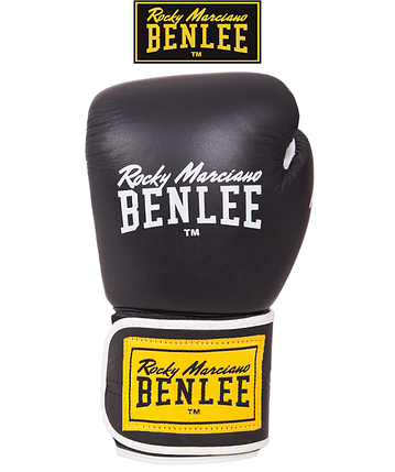 Боксерські рукавички Benlee TOUGH 16oz, шкіра, чорні, фото 1