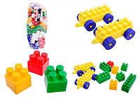 Детский пластиковый блочный конструктор Ник-3 Юника 0903, 127 деталей в пакете развивающий для детей