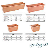 Горщик для квітів балконний Villa 6 л зелений, фото 2