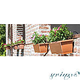 Горщик для квітів балконний Villa 2,75 л антрацитовий, фото 3