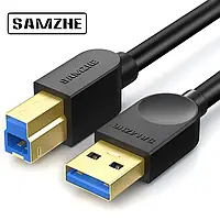 Кабель для принтера SAMZHE USB3.0 Gold 1м.