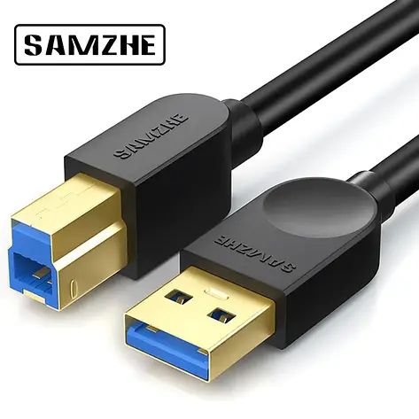 Кабель для принтера SAMZHE USB3.0 Gold 1м., фото 1