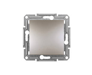 Asfora вимикач 1-клавішний прохідний бронза Schneider Electric, EPH0400169
