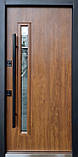 Двері вхідні металеві вуличні Страж Пруф / STRAJ PROOF RIO -Z LOFT склопакет Дуб золотий  970х2040Ліві/Праві, фото 2