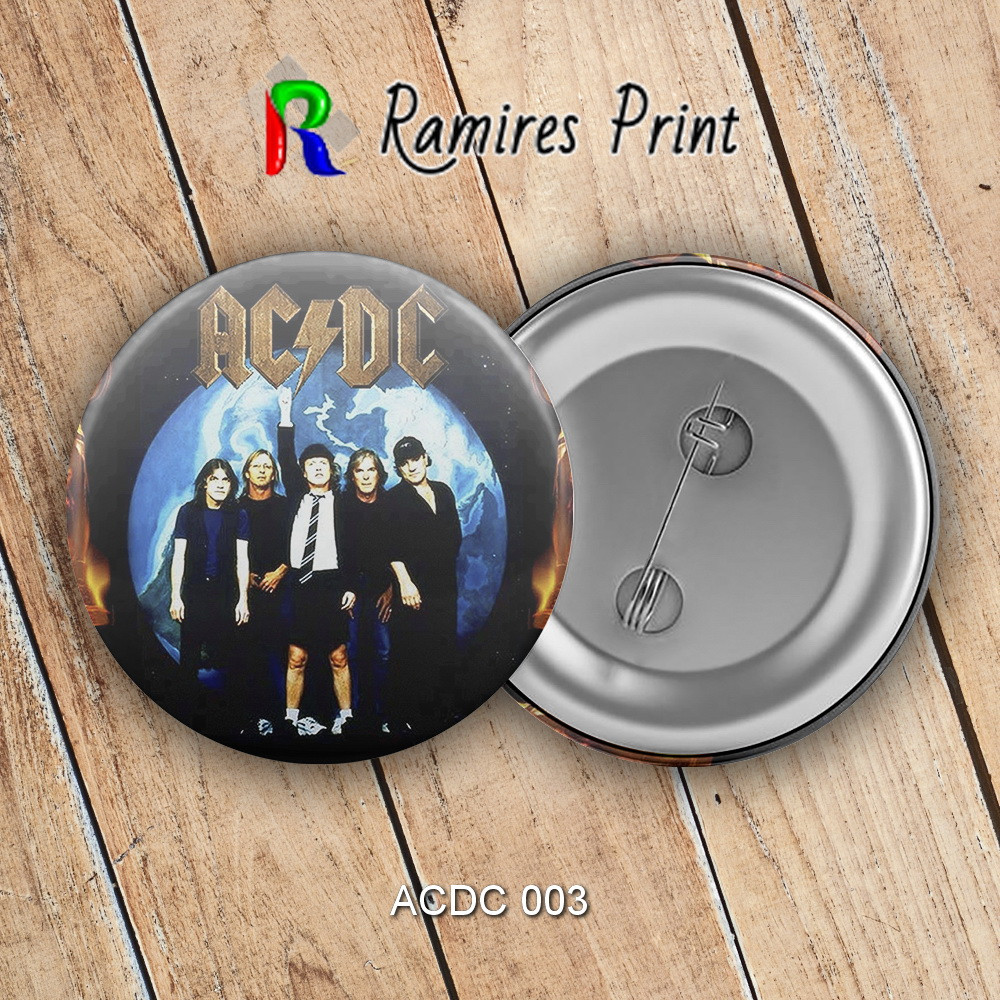 Значок 44 мм рок AC/DC 003