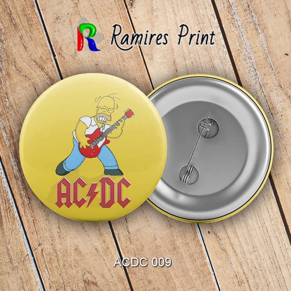 Значок 44 мм рок AC/DC 009, фото 1