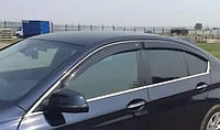 Дефлектори вікон (вітровики) BMW 5 (F10) sedan 2010-2018, Cobra Tuning - VL, B22211