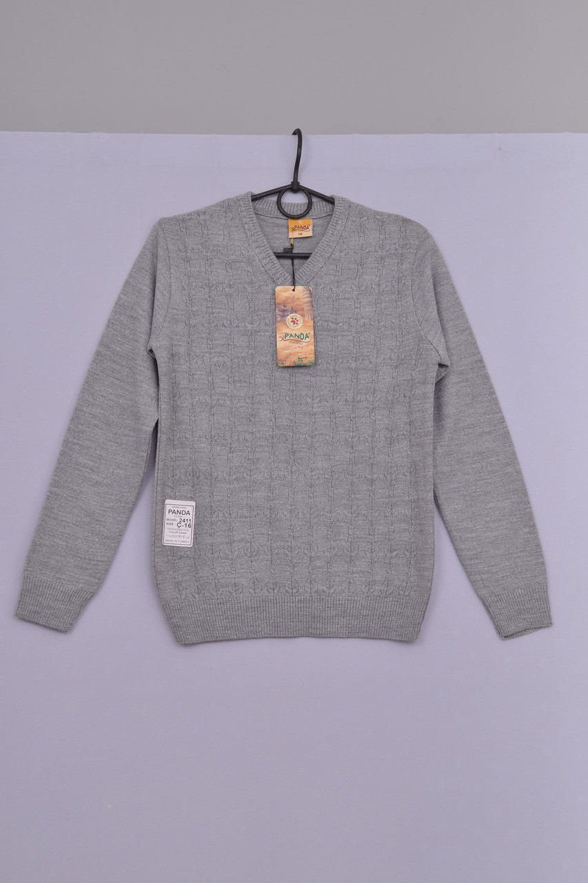 Л-37 Светр для хлопчика Сірий 146, фото 1