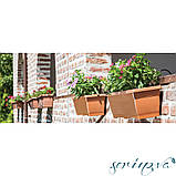 Горщик для квітів балконний Villa 6 л зелений, фото 3