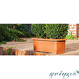 Горщик для квітів балконний Villa 6 л зелений, фото 4