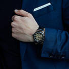 Чоловічі наручні годинники круглі механічні гарантія 6 місяців Winner Chokolate, фото 6