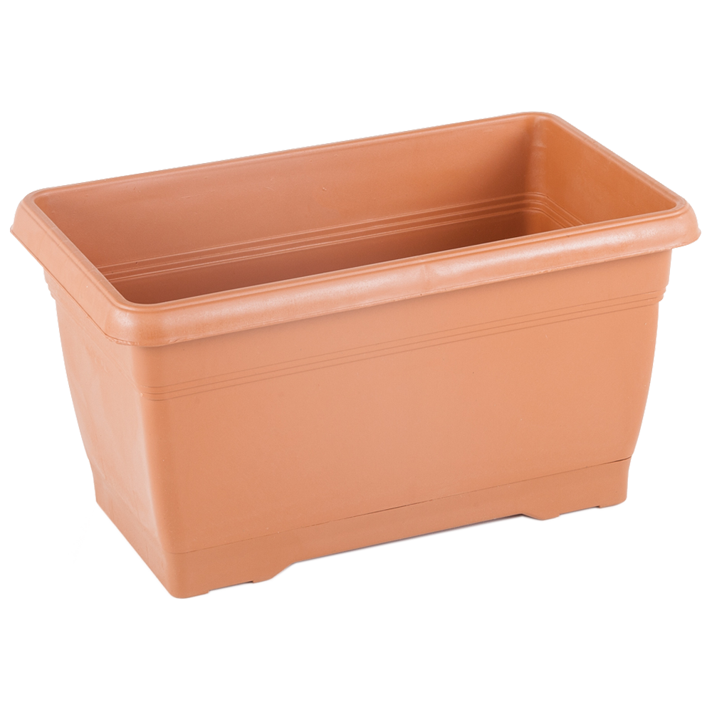 Горщик для квітів балконний Villa 6 л теракотовий, фото 1