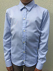 Сорочка дитяча блакитна довгий рукав