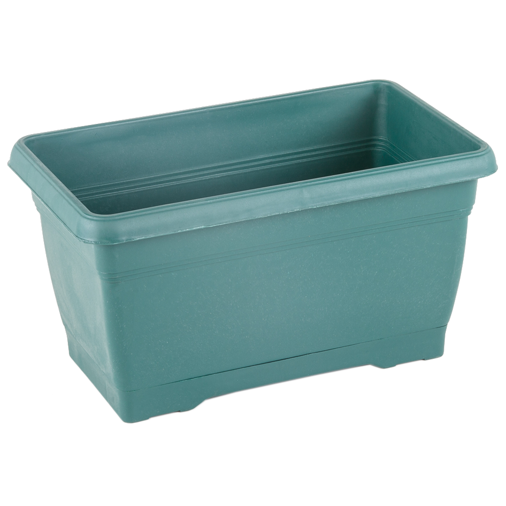 Горщик для квітів балконний Villa 6 л зелений, фото 1