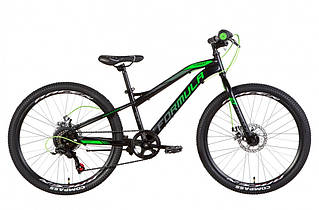 Велосипед підлітковий Formula  Forest DD (2022) 24"-12.5" Чорний з зеленим
