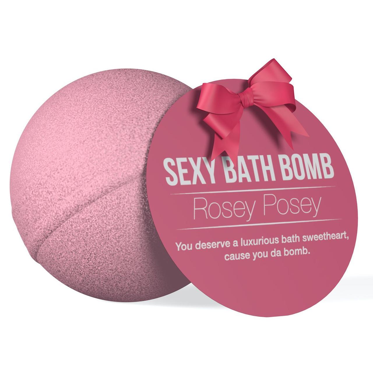Супербомбочка для ванни Dona Bath Bomb — Rosey Posey (128 г), приємний аромат троянди Кітті