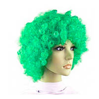 Перука Кудряшка зелена штучне волосся S-10712