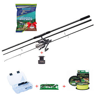 КАРПОВИЙ КОМПЛЕКТ ЗРУЧНЮ FLAGMAN Magnum Black Carp+ КАТУШКА FLAGMAN Magnum Carp Feeder 6000 + ПОДАРУНКИ