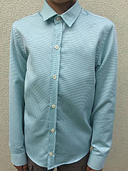 Сорочка дитяча зелена довгий рукав