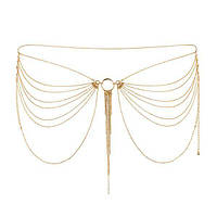 Ланцюжок на трусики або ліф Bijoux Indiscrets MAGNIFIQUE Waist Chain - Gold, прикраса на тіло  Кітті