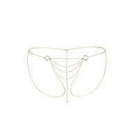Ланцюжок-трусики Bijoux Indiscrets Magnifique Bikini Chain – Gold, прикраса для тіла  Кітті