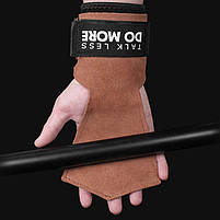 Накладки AOLIKES HS-7632 Brown для підняття ваги атлетичні шт., фото 4