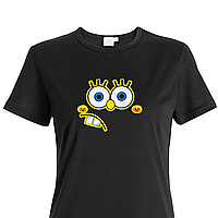 Футболка Спанч Боб Губка Боб Квадратні Штани.Чорна, біла.