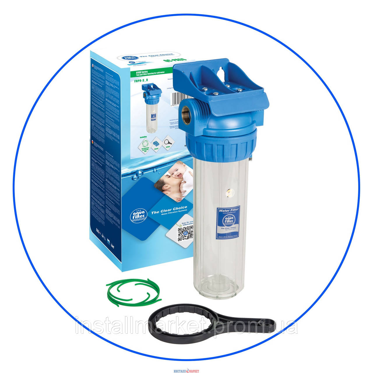 Корпус фильтра для холодной воды Aquafilter FHPR12-3R 1/2 дюйма - фото 1 - id-p1153662418