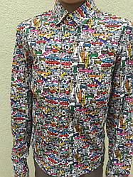 Сорочка дитяча червона довгий рукав