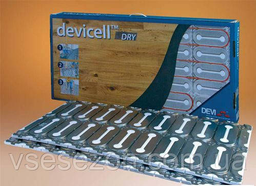 DEVIcell Dry монтажні пластини з теплоізолятором для "сухого" встановлення нагрівального кабелю