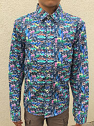 Сорочка дитяча червона довгий рукав