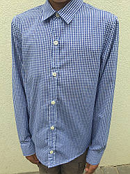 Сорочка дитяча блакитна довгий рукав