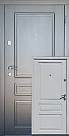 Двери входные в квартиру Шарм двухцветная Ваш ВиД Графит /Белое дерево 860,960х2050х75 Левое/Правое