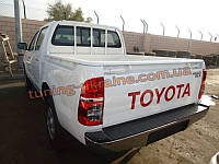 Накладка на бампер задняя Toyota Hilux 2012+