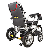 Легка складана електрична коляска для інвалідів MIRID D6034. Складається з допомогою пульта., фото 4