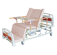 Кровать для инвалидов медицинская с туалетом и боковым переворотом MIRID Е05. Кровать для реабилитации