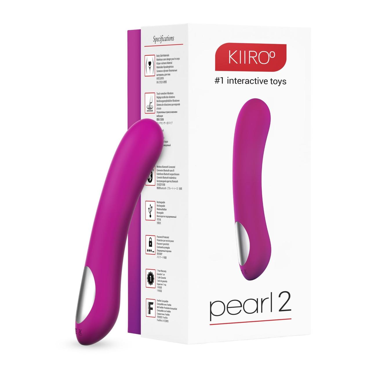 Інтерактивний вібростимулятор точки G Kiiroo Pearl 2 Purple Кітті