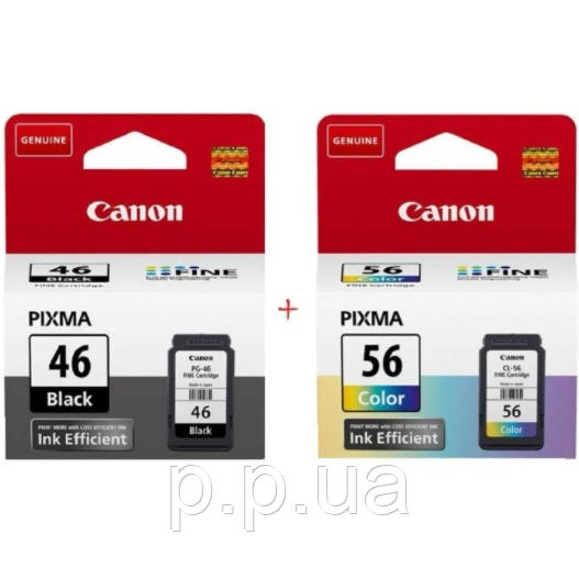 Canon PG 46 Black + Canon CL 56 Color Набор Картриджей (Set46) - фото 1 - id-p1491799455