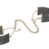 Наручники Bijoux Indiscrets Desir Metallique Handcuffs - Black, металеві, стильні браслети kitty.in.ua, фото 2