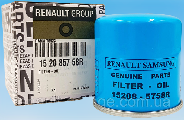 Оливний фільтр на Renault Grand Scenic III 2.0i 16 V M4R Renault (Original) 152085758R